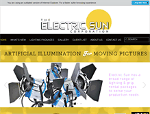 Tablet Screenshot of electricsuncorp.com